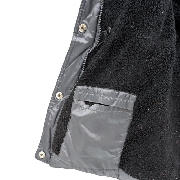 Roper Down Puffer Vest Womens Metallic Silver Fleece Lined Full Zip Size S - Picture 9 of 11